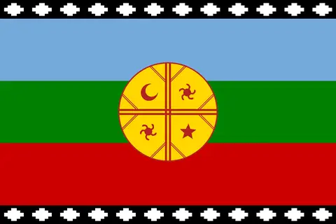 Map: Flag of the Mapuches
