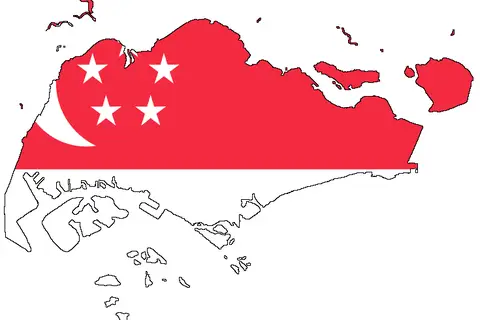 Map: Flagmap of Singapore