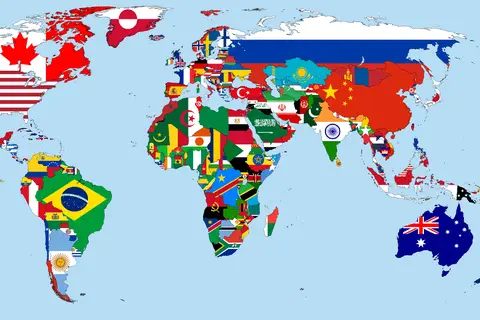 Map: Flagmap of the World 2010