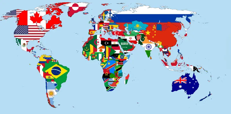 Map: Flagmap of the World 2015