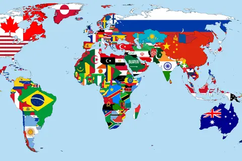 Map: Flagmap of the World 2015