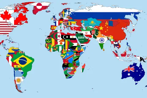 Map: Flagmap of the World 2018