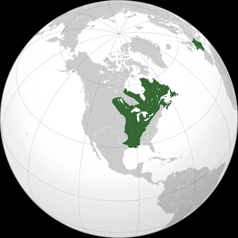 Map: France’s 1st colonial empire: the “Nouvelle-France” at its greatest extent, in 1712