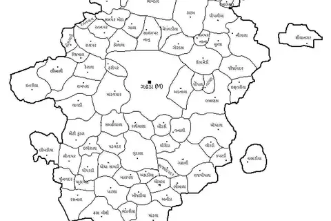 Map: Gadhadataluka Map Guj a