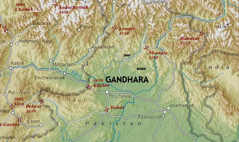 Map: Gandhara Map