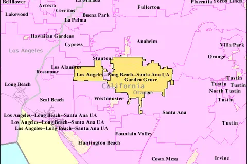 Map: Garden Grove California Map