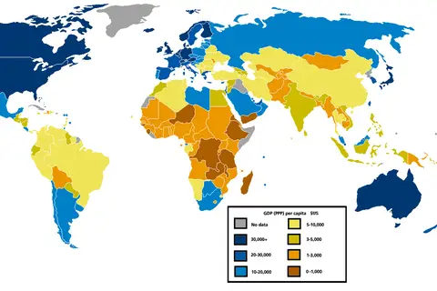 Map: Gdp Per Capita Ppp World Map 2005