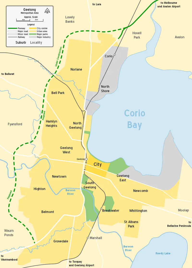 Map: Geelong Metropolitan Map
