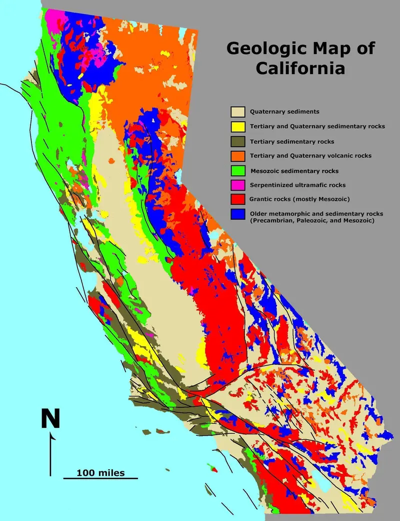 Map: Geologic Map California