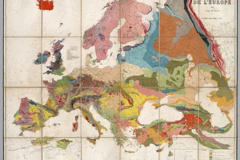 Map: Geologic Map of Europe