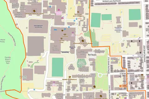 Map: Georgetown University Campus Map