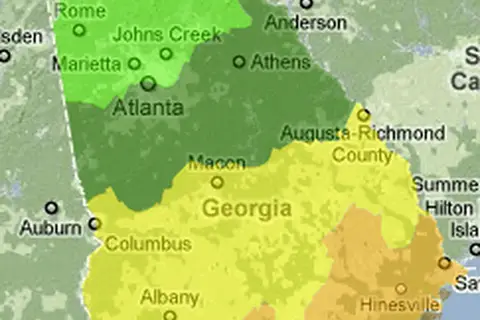 Map: Georgiaplantmapshardinesszones