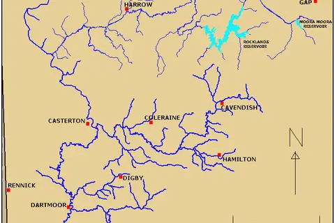 Map: Glenelg River Vic Australia Map