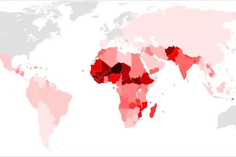 Map: Global Primary School Enrollment