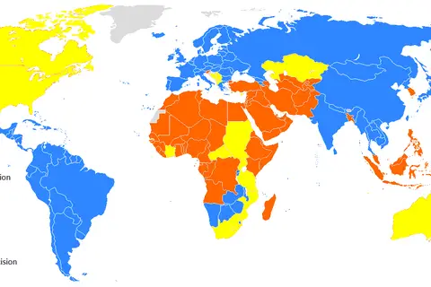Map: Global Map of Male Circumcision Prevalence at Country Level