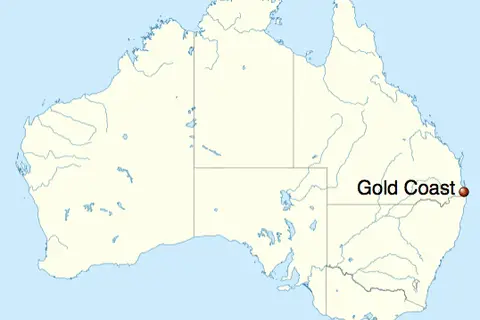 Map: Gold Coast Australia Map