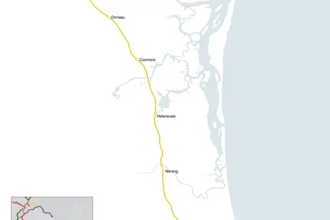 Map: Goldcoastrailwayline Map
