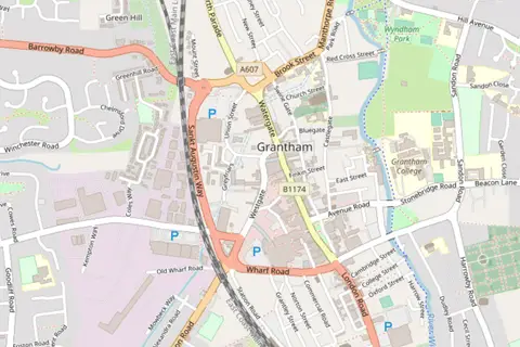 Map: Grantham Town Centre Map