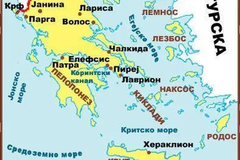 Map: Grcka Mapa
