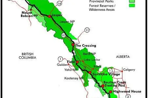 Map: Great Divide Trail Map