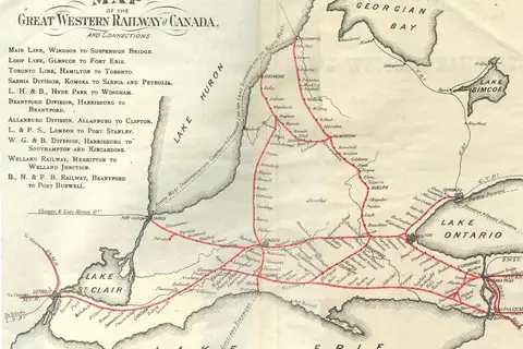 Map: Great Western Railway Map 1879