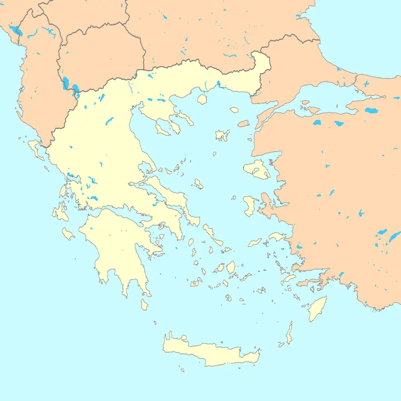 Map: Greece Map Blank