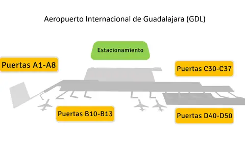 Map: Guadalajara Airport Map 2022