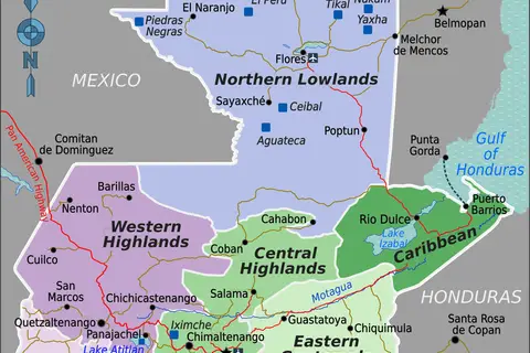 Map: Guatemala Wv Regions Map 2016 En