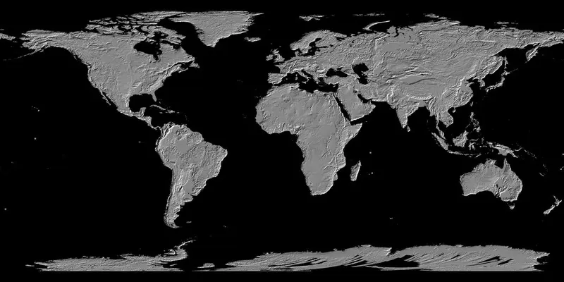 Map: High Resolution Relief Map of the World