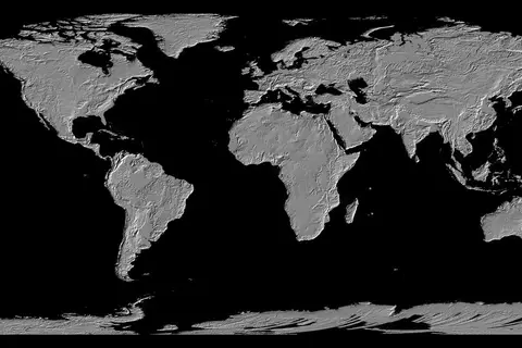 Map: High Resolution Relief Map of the World