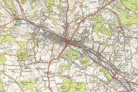 Map: High Wycombe Map1945