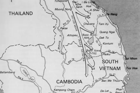 Map: Ho Chi Minh Trail Network Map