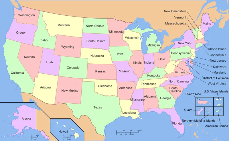Map: How Many Times the Word ‘Forest’ Shows up in Each State’s Wikipedia Page