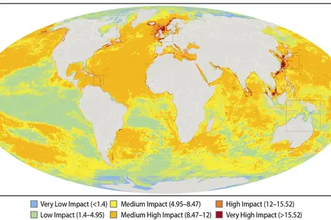 Map: Human Impact on Marine Ecosystems