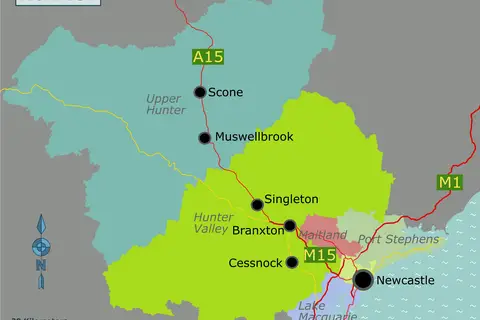 Map: Hunter Nsw Map