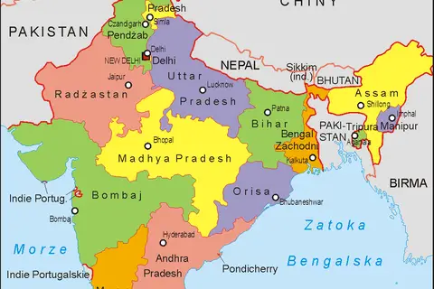 Map: India Administrative Map 1956 Pl