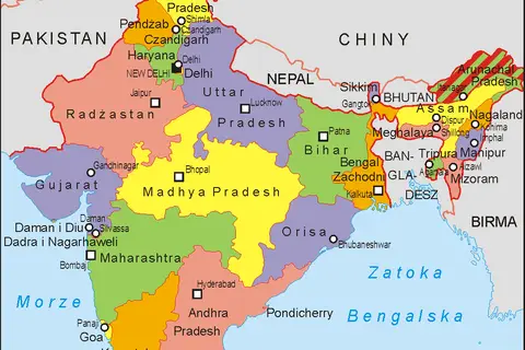 Map: India Administrative Map 1999 Pl