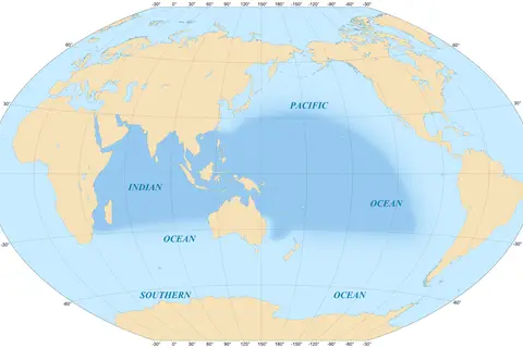 Map: Indopacific Biogeographic Region Mapen