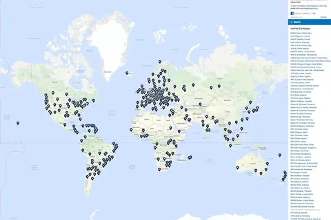 Map: Internet Exchange (google)Map