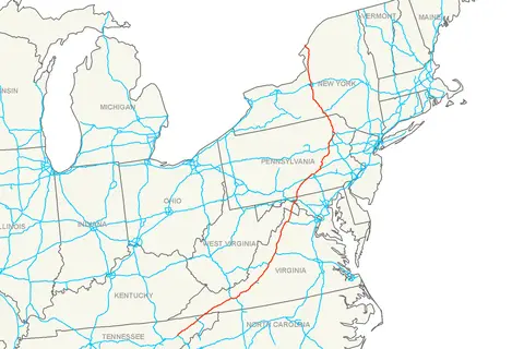 Map: Interstate 81 Map