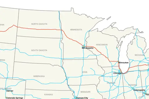 Map: Interstate 94 Map