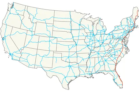 Map: Interstate 95 Map