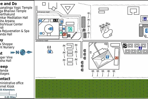 Map: Isha Yoga Center Map