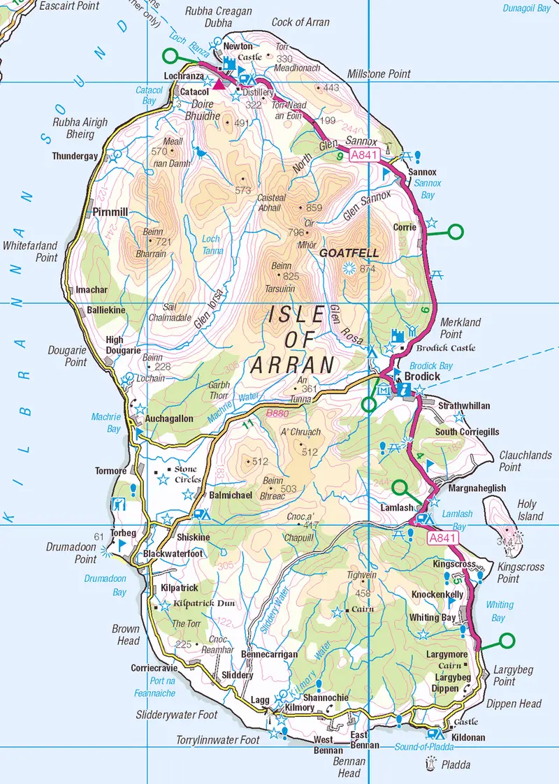 Map: Isle of Arran Os Opendata Map