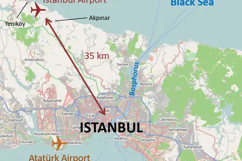 Map: Istanbul International Airport Location Map English