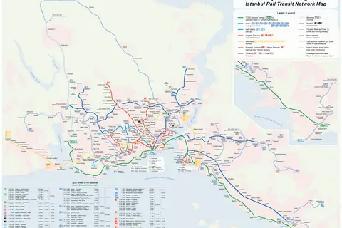 Map: Istanbul Rapid Transit Map