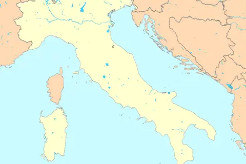 Map: Italy Map Blank