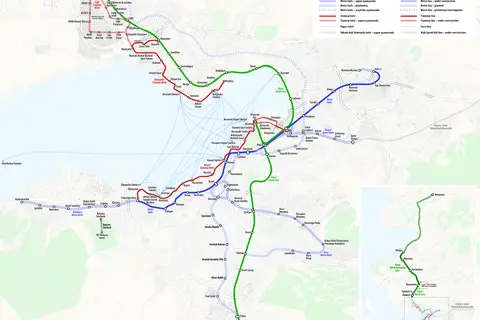 Map: Izmir Rapid Transit Map