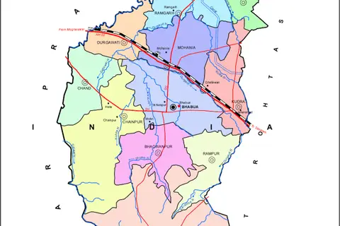 Map: Kaimur District Map