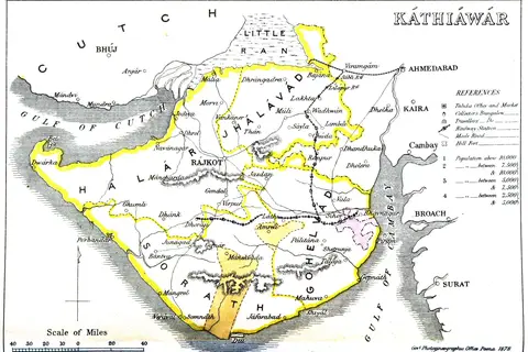 Map: Kathiawar Map